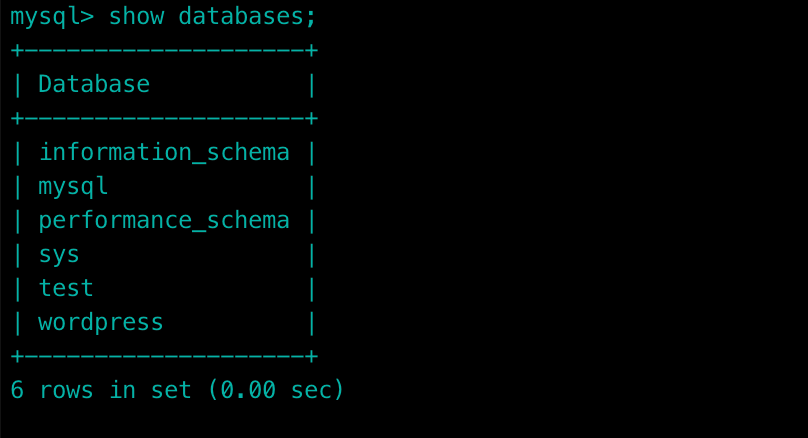 mysql数据库常用命令