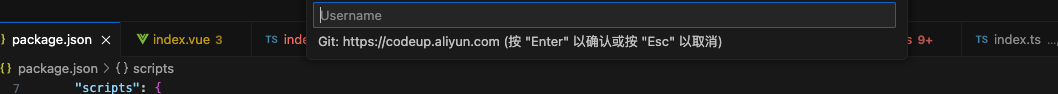 git push username