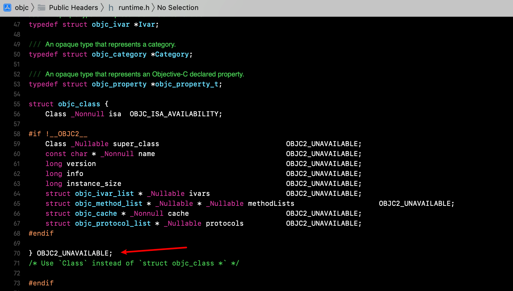 Objective-c对象&类&元类&内存对齐等的知识点