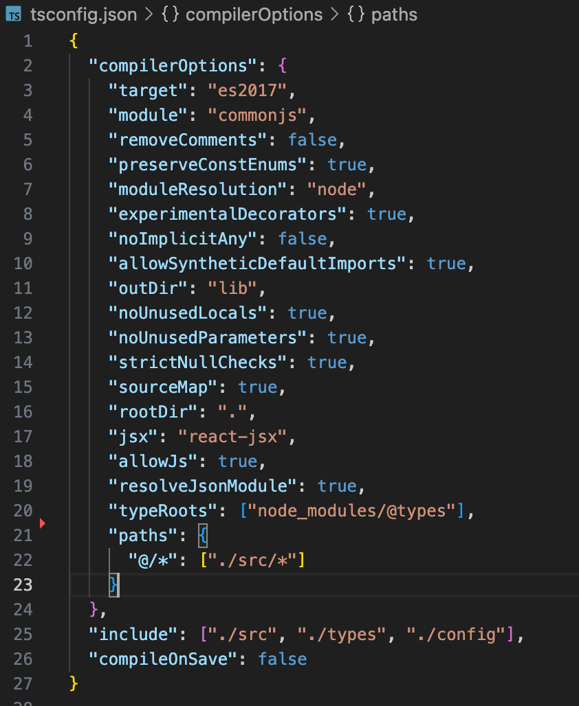 tsconfig.json内容
